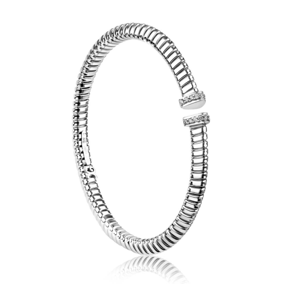 Bracelet Excellence Or gris 750/1000 & Diamants