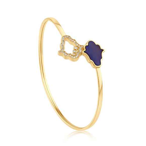 Jonc Khmissa Excellence Or jaune 750/1000 & LP