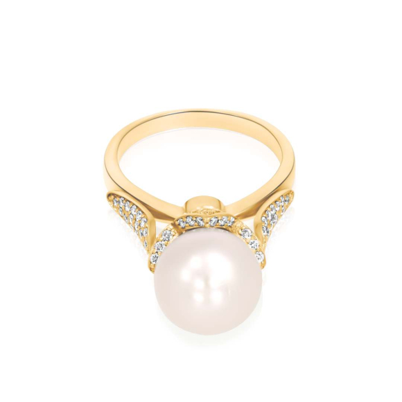 Bague Flower Excellence Or jaune 750/1000, FWP & Diamants