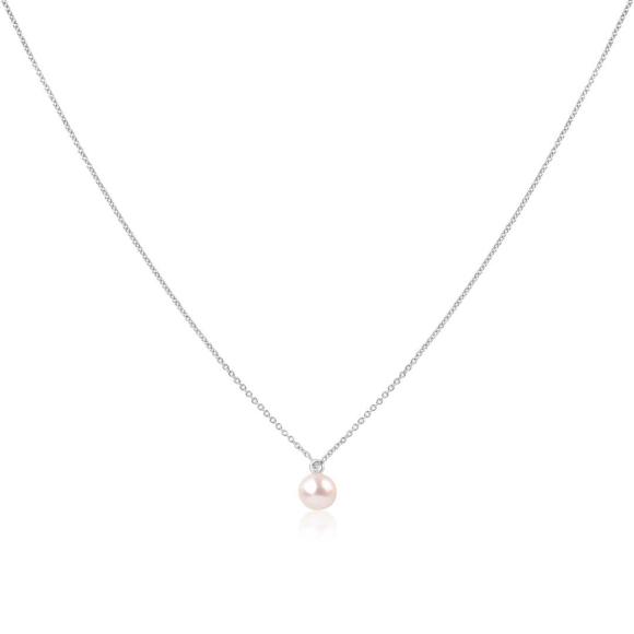 Collier Excellence Or gris 750/1000, FWP & Diamants