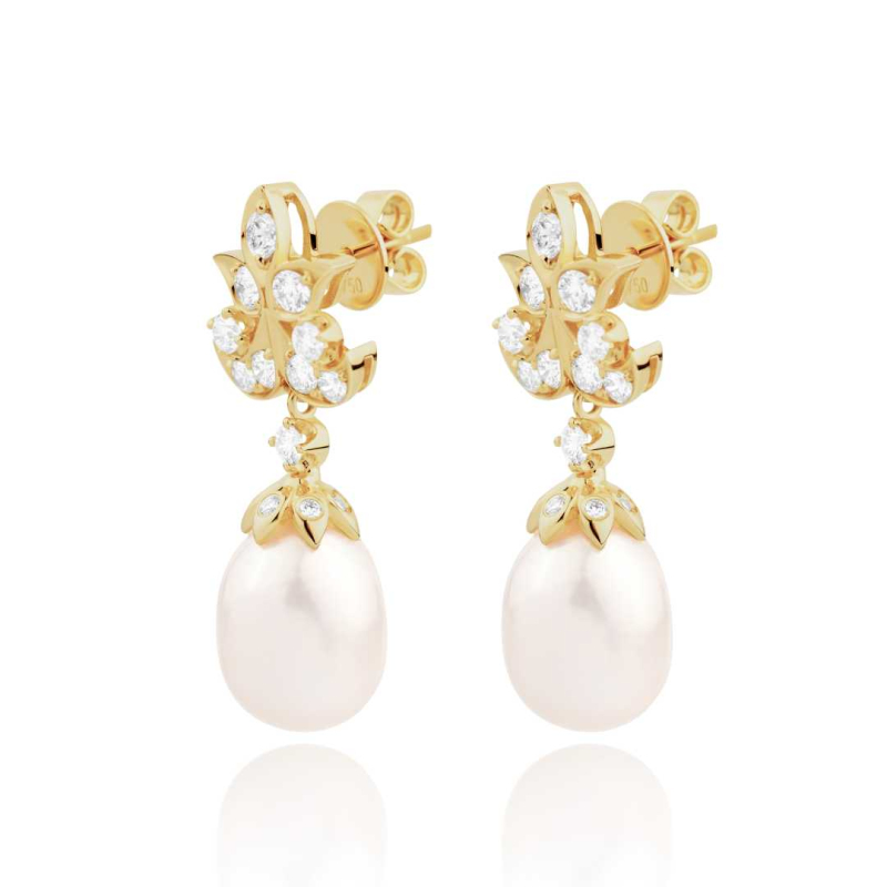 Boucles Excellence Or jaune 750/1000,...