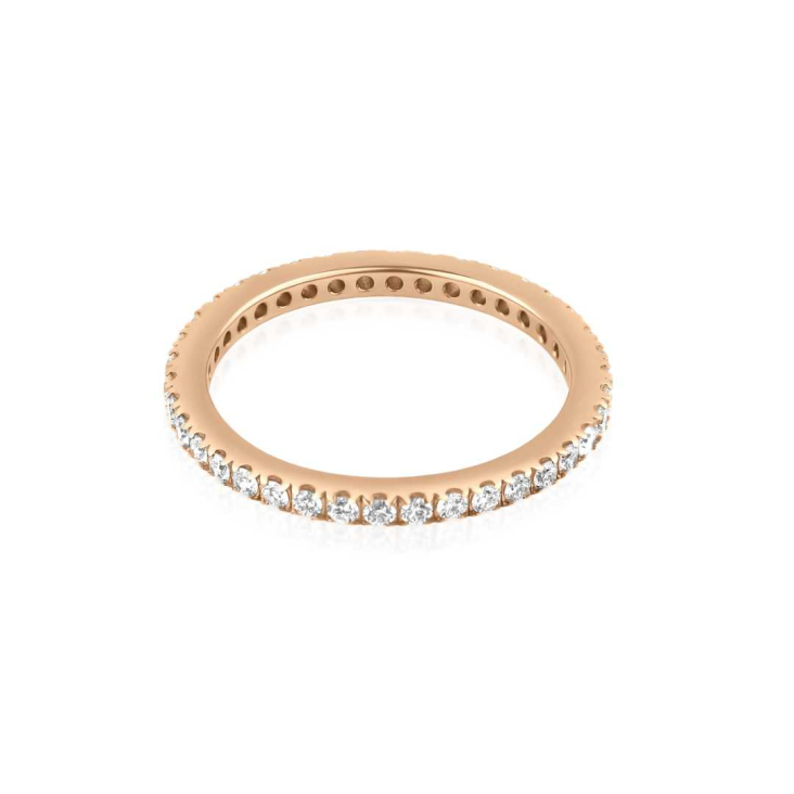 Alliance complète Excellence Or rose 750/1000 & Diamants