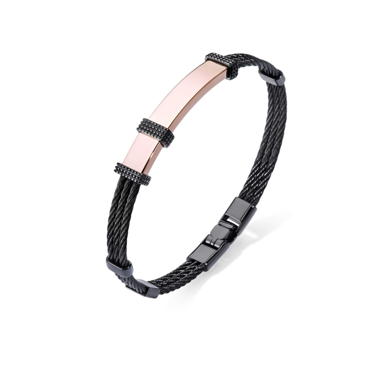 Bracelet Excellence Acier 316L Bk