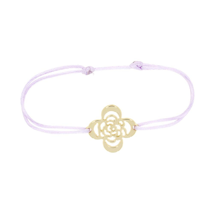 Bracelet Trefle Excellence plaqué Or 18K 3Mic