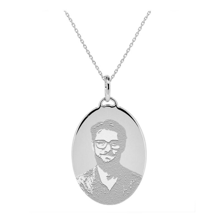 Service gravure photo sur pendentif
