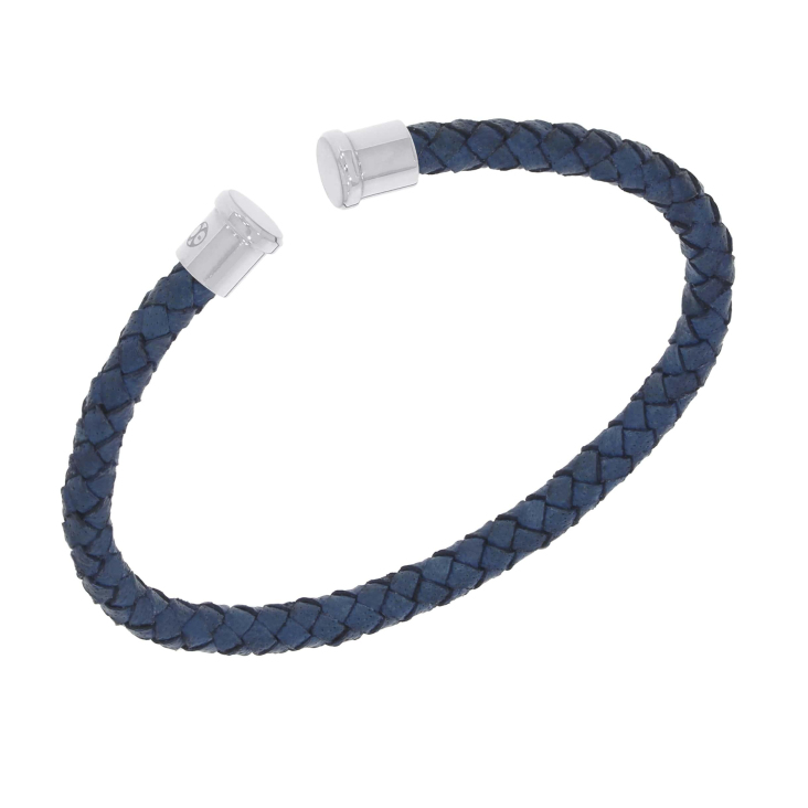 Cuir Bleu 4mm Excellence Caméléon Acier 316L W 2