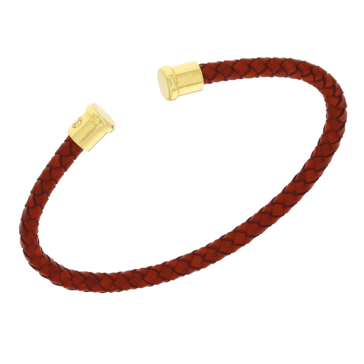 Cuir Rouge 4mm Excellence Caméléon Acier 316L Y 2