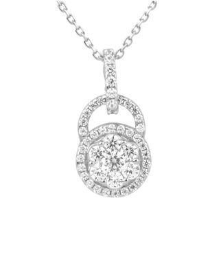 Pendentif marguerite Excellence Argent 925 Rh